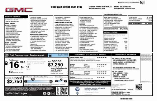 2022 GMC Sierra 1500 AT4X