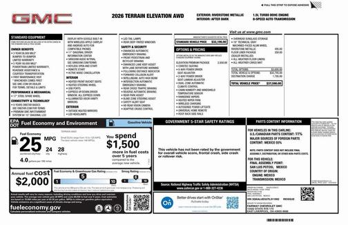 2026 GMC Terrain AWD Elevation