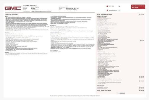 2017 GMC Sierra 1500 SLE