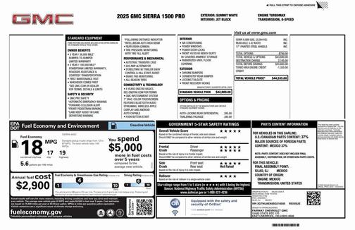 2025 GMC Sierra 1500 Pro
