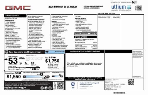 2025 GMC HUMMER EV Pickup 2X
