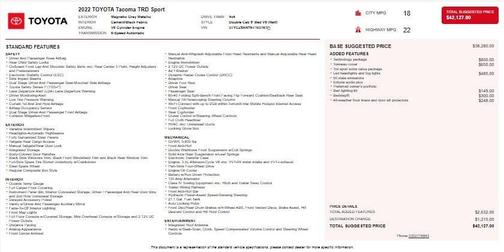 2022 Toyota Tacoma TRD Sport