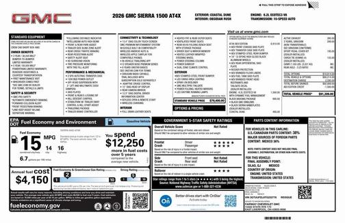 2026 GMC Sierra 1500 AT4X