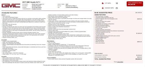 2017 GMC Acadia SLT-1