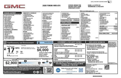 2026 GMC Yukon 4WD AT4