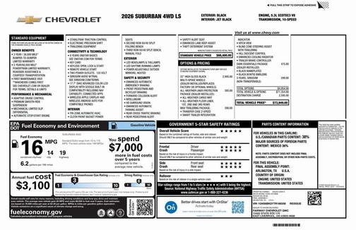2026 Chevrolet Suburban LS
