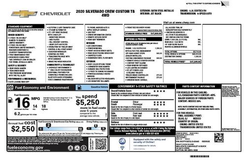 2020 Chevrolet Silverado 1500 Custom Trail Boss
