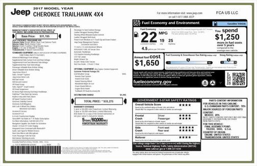 2017 Jeep Cherokee Trailhawk