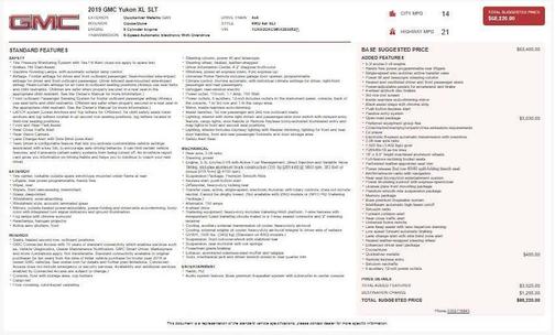 2019 GMC Yukon XL SLT