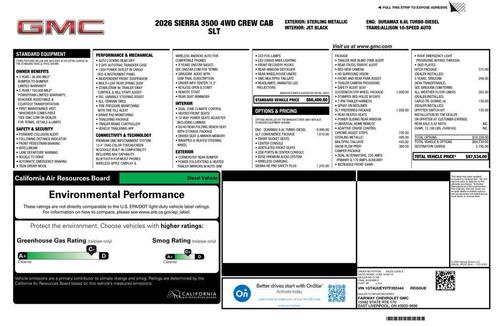 Sterling Metallic 2026 GMC Sierra 3500 SLT