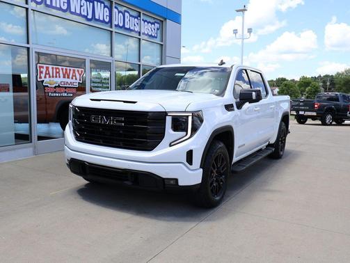 Summit White 2025 GMC Sierra 1500 Elevation