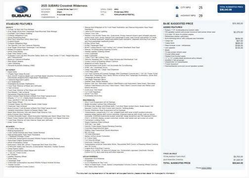 2025 Subaru Crosstrek Wilderness