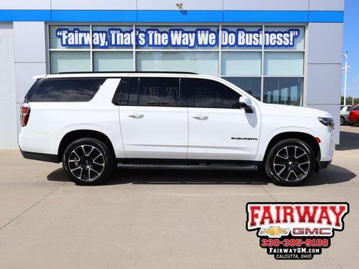 Summit White 2021 Chevrolet Suburban RST