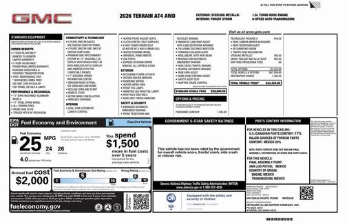 2026 GMC Terrain AWD AT4