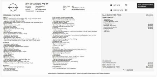 2011 Nissan Xterra PRO-4X