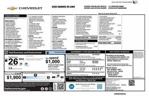 2026 Chevrolet Equinox AWD RS