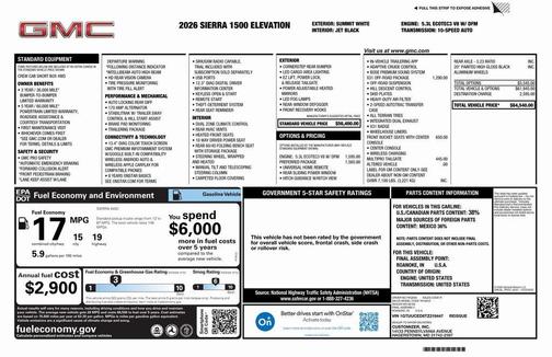 2026 GMC Sierra 1500 Elevation