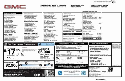 2026 GMC Sierra 1500 Elevation