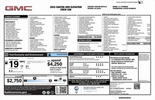 2025 GMC Canyon Elevation