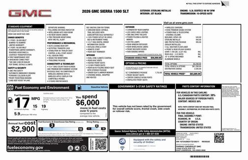 2026 GMC Sierra 1500 SLT
