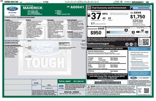 2022 Ford Maverick Lariat