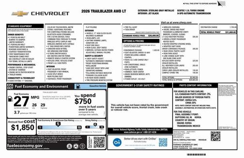 2026 Chevrolet Trailblazer LT