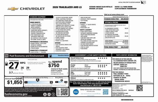 2026 Chevrolet Trailblazer LS
