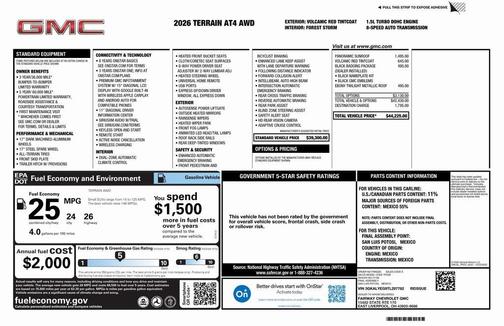 2026 GMC Terrain AWD AT4