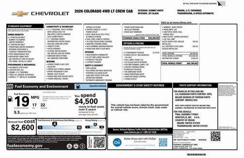 2026 Chevrolet Colorado LT