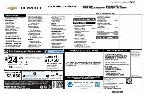 2026 Chevrolet Blazer 2LT