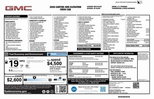 2026 GMC Canyon Elevation