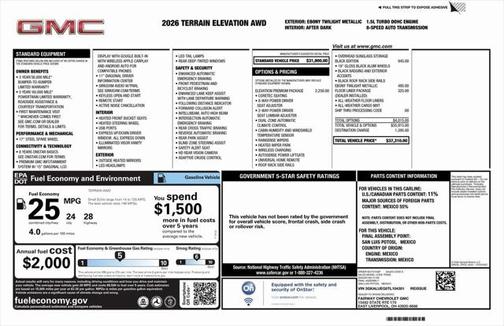 2026 GMC Terrain AWD Elevation
