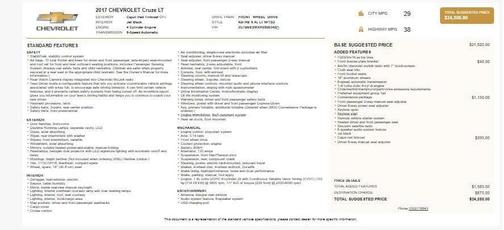 2017 Chevrolet Cruze LT