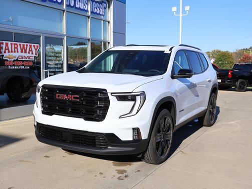 Glacier White Tricoat 2027 GMC Acadia AWD Elevation