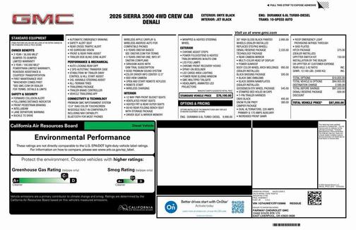 2026 GMC Sierra 3500 Denali