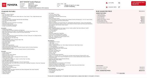 2017 Toyota Tundra 1794 Edition