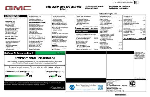 Sterling Metallic 2026 GMC Sierra 3500 Denali