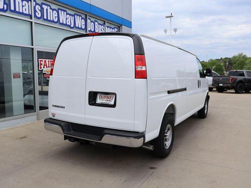 Summit White 2026 Chevrolet Express 2500 3500 Extended Wheelbase, WT, RWD