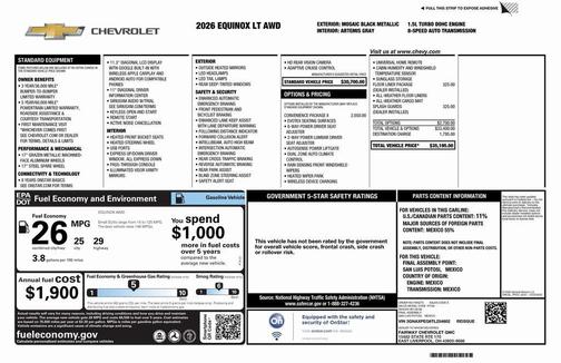 2026 Chevrolet Equinox 1LT