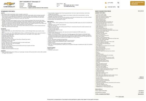 2017 Chevrolet Silverado 1500 2LT