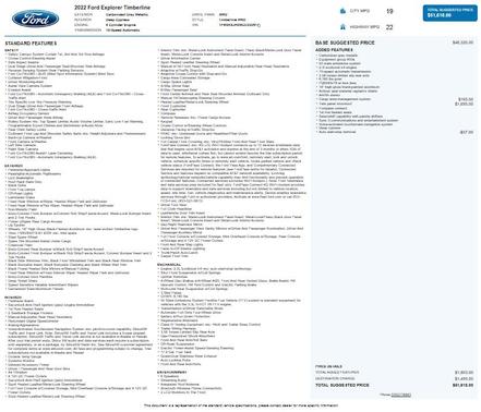 Carbonized Gray Metallic 2022 Ford Explorer Timberline