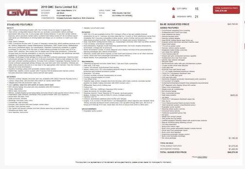 2019 GMC Sierra 1500 SLE