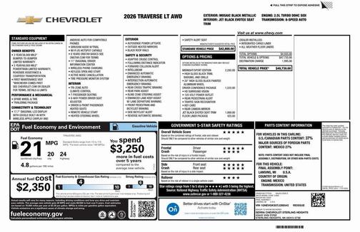 2026 Chevrolet Traverse LT