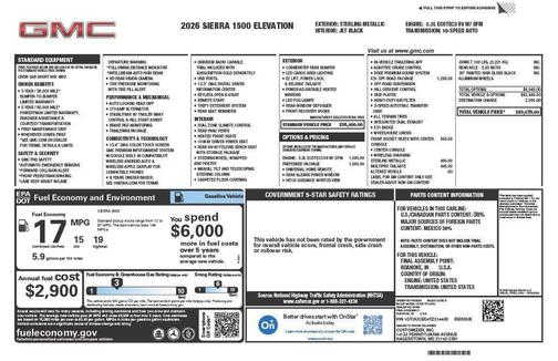 2026 GMC Sierra 1500 Elevation
