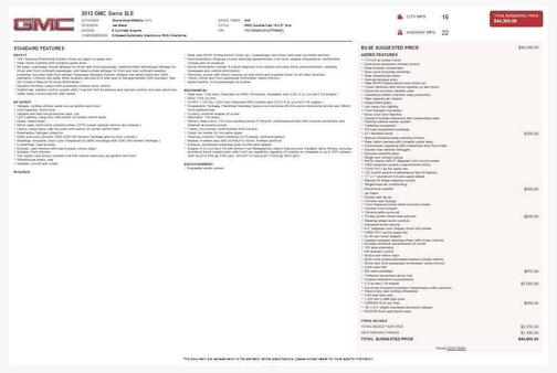 2015 GMC Sierra 1500 SLE