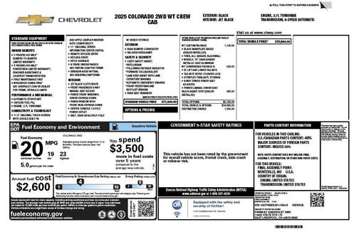 2025 Chevrolet Colorado WT