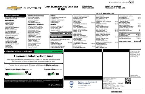 Black 2024 Chevrolet Silverado 2500 LT