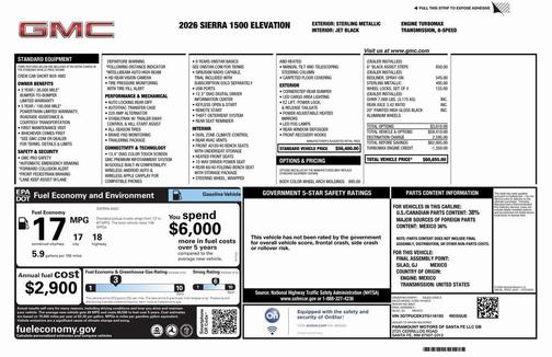 2026 GMC Sierra 1500 Elevation