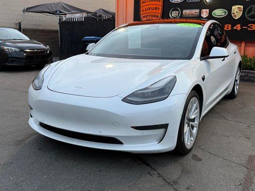 Pearl White Multi-Coat 2021 Tesla Model 3 Standard Range Plus