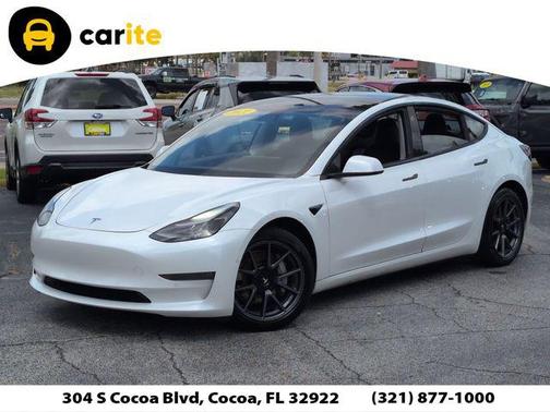 White 2021 Tesla Model 3 Long Range